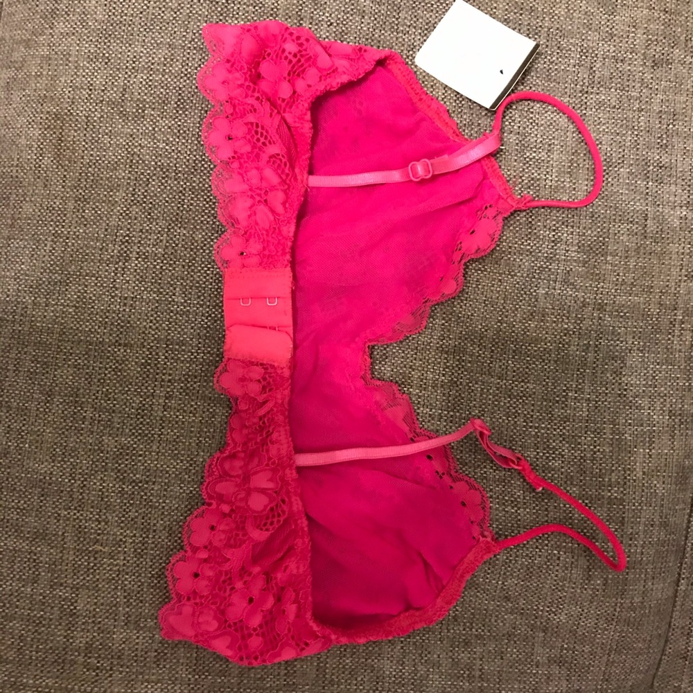 NWT HONEYDEW FOR MADEWELL FLORAL LACE BRALETTE. S - Picture 4 of 5